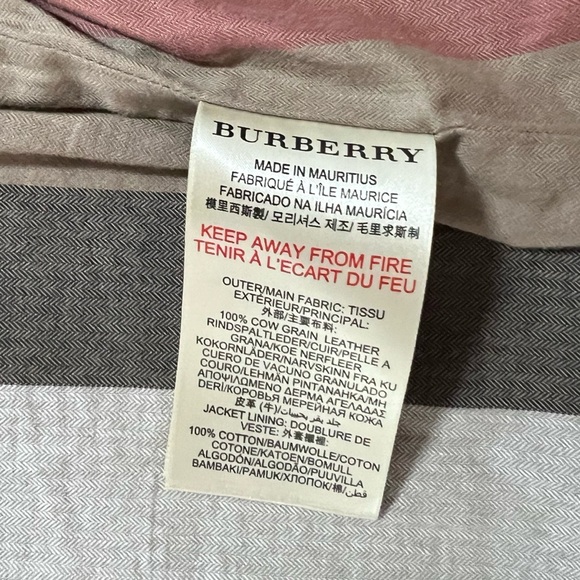 BURBERRY BRIT Leather Moto Jacket - Picture 8 of 8